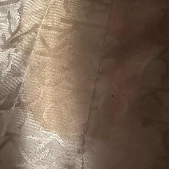 Calvin Klein Tan Monogram Bag with Red Trim - Picture 11 of 13